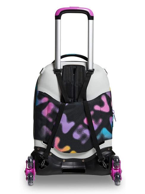 MELT GIRL JACK Zaino trolley sganciabile 3 ruote Nero - Zaini con carrello