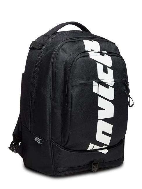 LOGO NEW PLUG Zaino trolley sganciabile 2 ruote Nero - Zaini con carrello