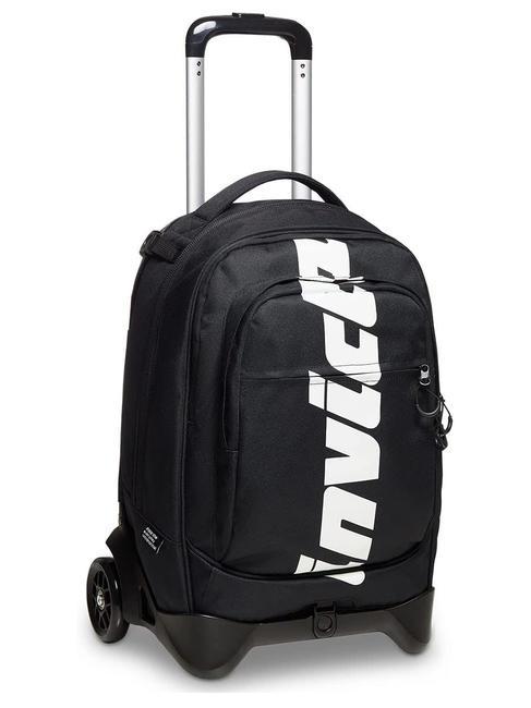 LOGO NEW PLUG Zaino trolley sganciabile 2 ruote Nero - Zaini con carrello
