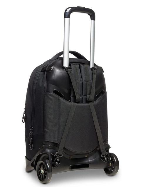 LOGO NEW PLUG Zaino trolley sganciabile 2 ruote Nero - Zaini con carrello