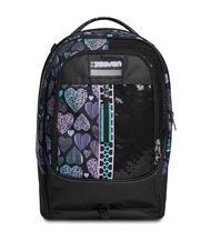 SEVEN PATCHYHEART GIRL JACK Zaino trolley sganciabile 2 ruote Nero - Zaini con carrello - 2