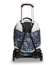 SEVEN PATCHYHEART GIRL JACK Zaino trolley sganciabile 2 ruote Nero - Zaini con carrello - 7
