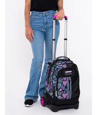 SEVEN PATCHYHEART GIRL JACK Zaino trolley sganciabile 2 ruote Nero - Zaini con carrello - 9