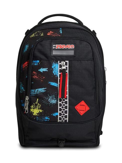 SCRATCH BOY JACK Zaino trolley sganciabile 2 ruote Nero - Zaini con carrello