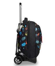 SEVEN SCRATCH BOY JACK Zaino trolley sganciabile 2 ruote Nero - Zaini con carrello - 4