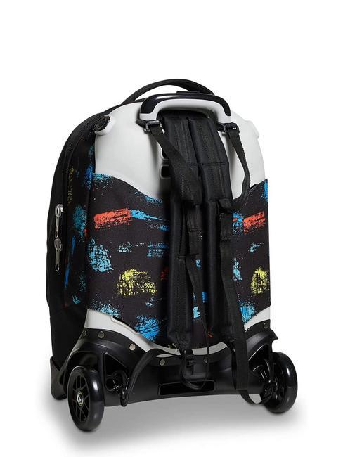 SCRATCH BOY JACK Zaino trolley sganciabile 2 ruote Nero - Zaini con carrello