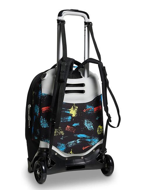 SCRATCH BOY JACK Zaino trolley sganciabile 2 ruote Nero - Zaini con carrello