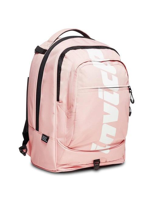 LOGO NEW PLUG Zaino trolley sganciabile 2 ruote pale mauve - Zaini con carrello