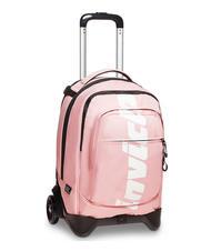 INVICTA LOGO NEW PLUG Zaino trolley sganciabile 2 ruote pale mauve - Zaini con carrello - 4