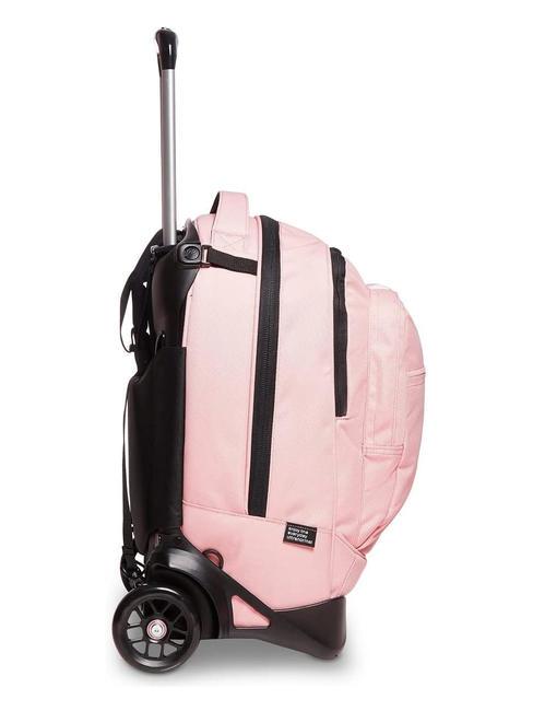 LOGO NEW PLUG Zaino trolley sganciabile 2 ruote pale mauve - Zaini con carrello