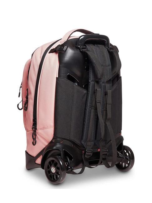 LOGO NEW PLUG Zaino trolley sganciabile 2 ruote pale mauve - Zaini con carrello
