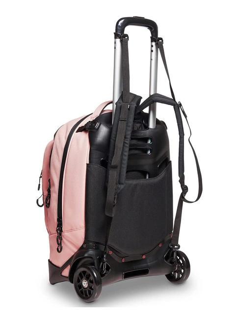 LOGO NEW PLUG Zaino trolley sganciabile 2 ruote pale mauve - Zaini con carrello