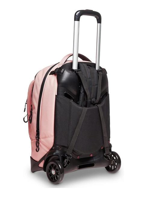 LOGO NEW PLUG Zaino trolley sganciabile 2 ruote pale mauve - Zaini con carrello
