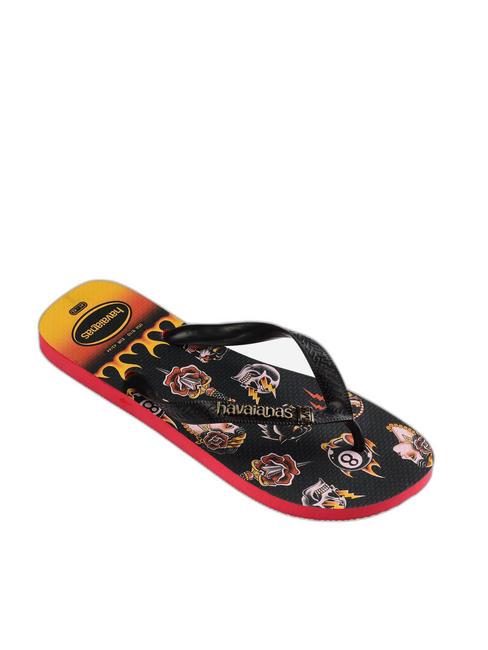 TOP TRIBO Infradito ruby red/black - Scarpe Uomo