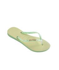 HAVAIANAS SLIM GLITTER FLOURISH Infradito in gomma green garden - Scarpe Donna - 2