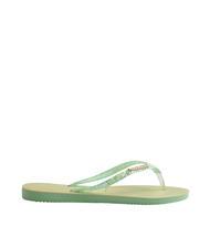 HAVAIANAS SLIM GLITTER FLOURISH Infradito in gomma green garden - Scarpe Donna - 3