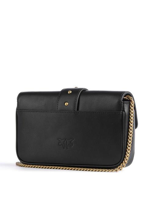 LOVE ONE POCKET Borsa in pelle nero-antique gold - Borse Donna