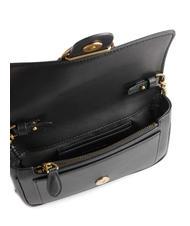 PINKO LOVE ONE POCKET Borsa in pelle nero-antique gold - Borse Donna - 4