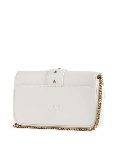 LOVE ONE POCKET Borsa in pelle bianco seta-antique gold - Borse Donna