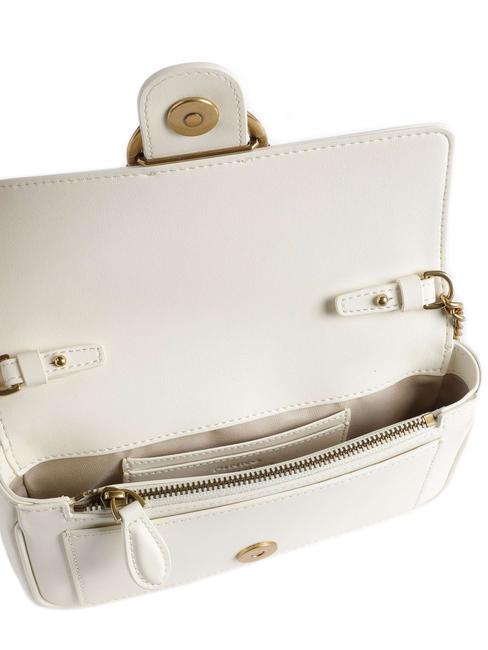 LOVE ONE POCKET Borsa in pelle bianco seta-antique gold - Borse Donna