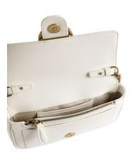 PINKO LOVE ONE POCKET Borsa in pelle bianco seta-antique gold - Borse Donna - 4
