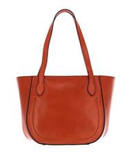 THE BRIDGE BETTINA Shopping Bag in pelle rust abb. oro - Borse Donna - 3
