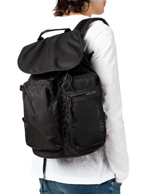  RUCKSACK Zaino con patta NERO - Zaini Scuola & Tempo Libero