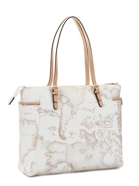 GEO WHITE Borsa tote grande a spalla bianco - Borse Donna