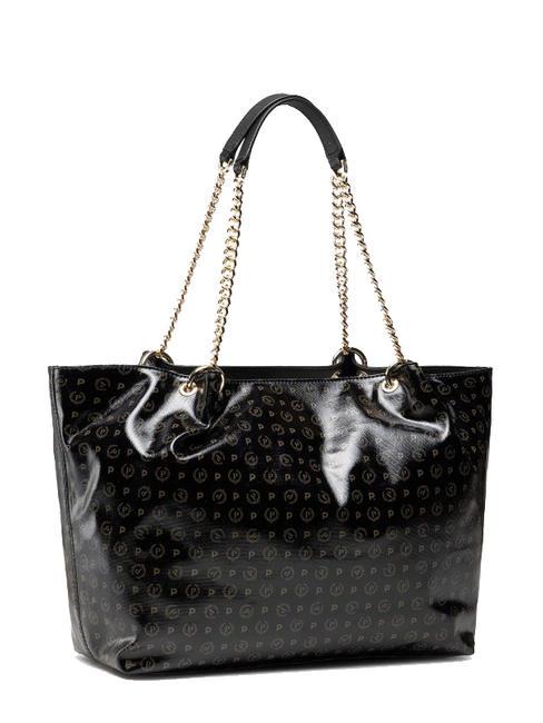 HERITAGE COATED Shopping bag in canvas Nero - Borse Donna