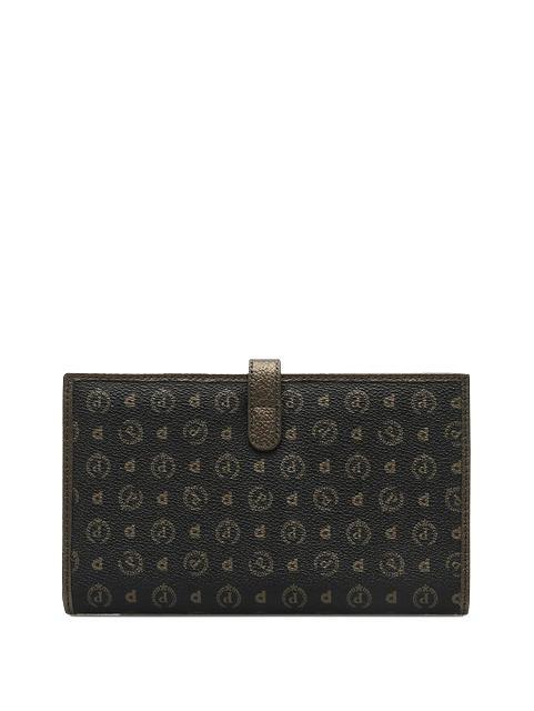 HERITAGE  Portafoglio grande nero bronzo - Portafogli Donna
