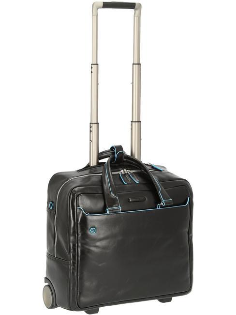 BLUE SQUARE Trolley pilota in pelle, porta PC 15.6" Nero - Trolley Pilota