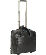 PIQUADRO BLUE SQUARE Trolley pilota in pelle, porta PC 15.6" - Trolley Pilota
