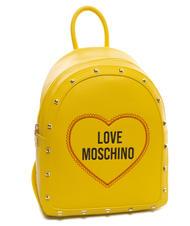 LOVE MOSCHINO LOGO CUORE Zainetto  giallo - Borse Donna - 4