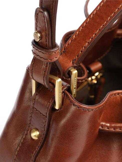 STORY DONNA Borsa secchiello in pelle MARRONE - Borse Donna