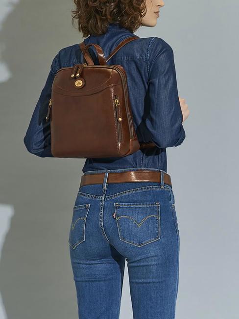 STORY DONNA Zaino in pelle MARRONE - Borse Donna
