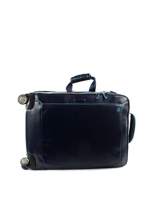 BLUE SQUARE Trolley Bagaglio a Mano in pelle, porta PC 15,6" blu - Bagagli a mano