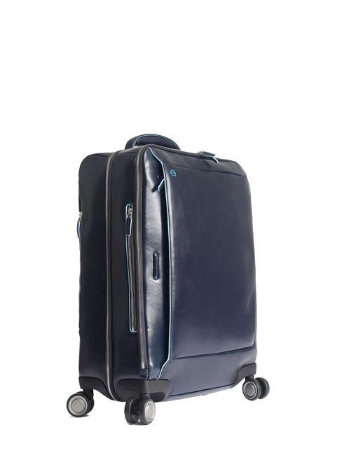 BLUE SQUARE Trolley Bagaglio a Mano in pelle, porta PC 15,6" blu - Bagagli a mano