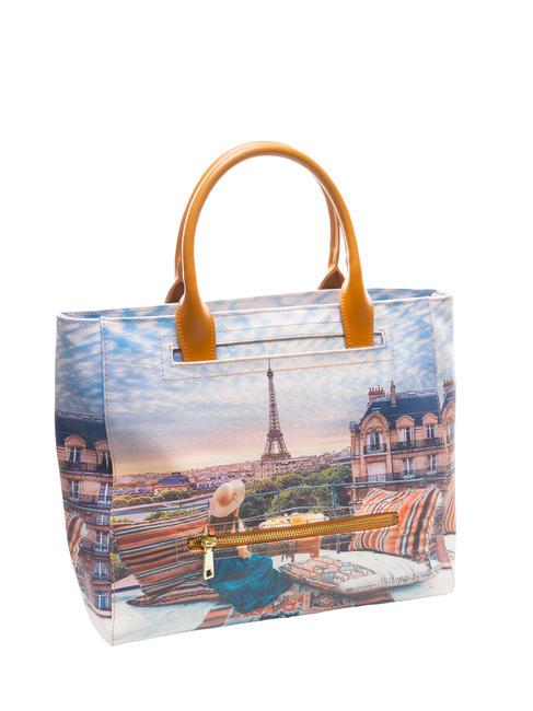 YESBAG  Borsa a mano, con tracolla, stampa all over paris view - Borse Donna