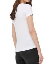 GUESS MINI TRIANGLE T-shirt slim fit purwhite - T-shirt e Top Donna - 2