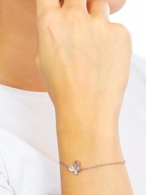 FARFALLE Bracciale zirconi blu e bianchi rose - Bracciali Donna