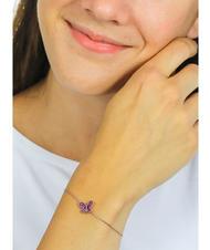 AMEN FARFALLE Bracciale zirconi viola rose - Bracciali Donna - 2