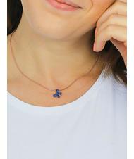 AMEN FARFALLE Collana con zirconi blu - Collane
