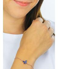 AMEN FARFALLE Bracciale zirconi blu e bianchi - Bracciali Donna