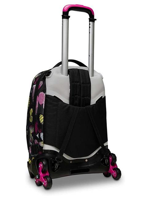 JACK KIDDIE CRUSH Zaino Trolley Sganciabile 3 in 1, a ruote triple IBIS ROSE - Zaini con carrello