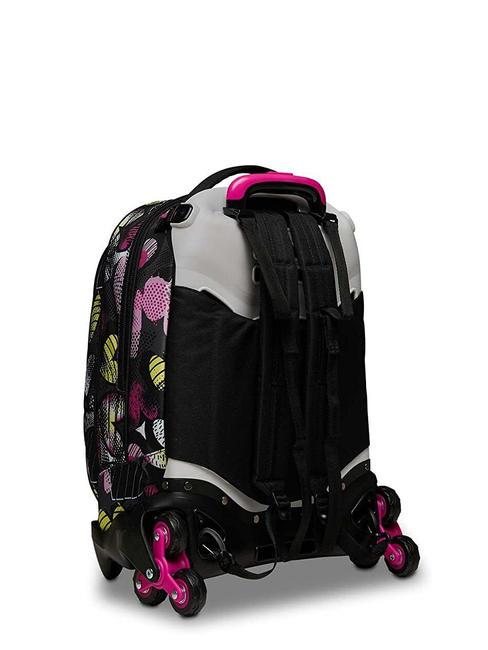 JACK KIDDIE CRUSH Zaino Trolley Sganciabile 3 in 1, a ruote triple IBIS ROSE - Zaini con carrello