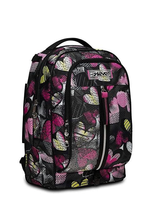 JACK KIDDIE CRUSH Zaino Trolley Sganciabile 3 in 1, a ruote triple IBIS ROSE - Zaini con carrello