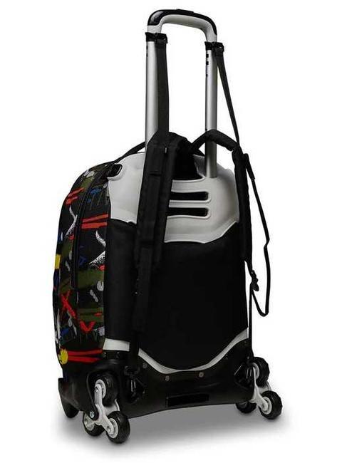 JACK FLUO BELTS Zaino Trolley 3 in 1, sganciabile camou green - Zaini con carrello
