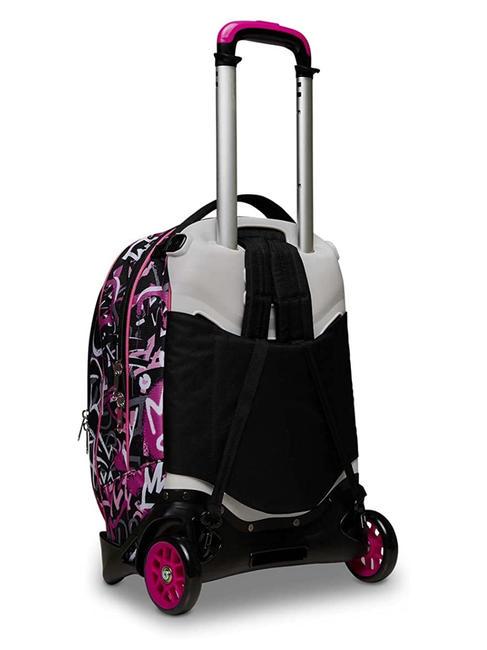 JACJ CHULKY Zaino con Carrello Sganciabile ROSE VIOLET          - Zaini con carrello
