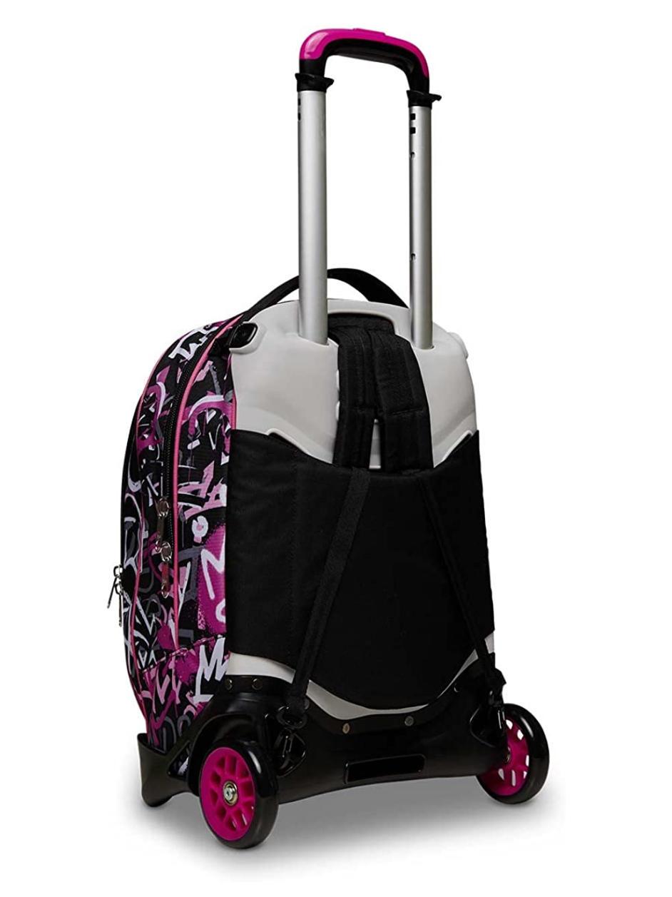 Carrello Per Zaini Portect Rosa - Trasporto Facile Con Ruote In Silicone - Foto 2