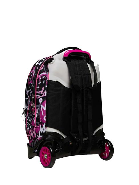 JACJ CHULKY Zaino con Carrello Sganciabile ROSE VIOLET          - Zaini con carrello